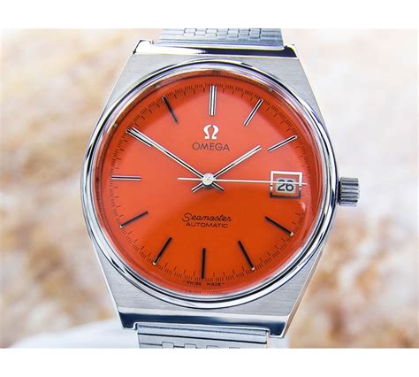 omega seamaster orange dial.